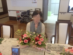 作品と参加者さん。